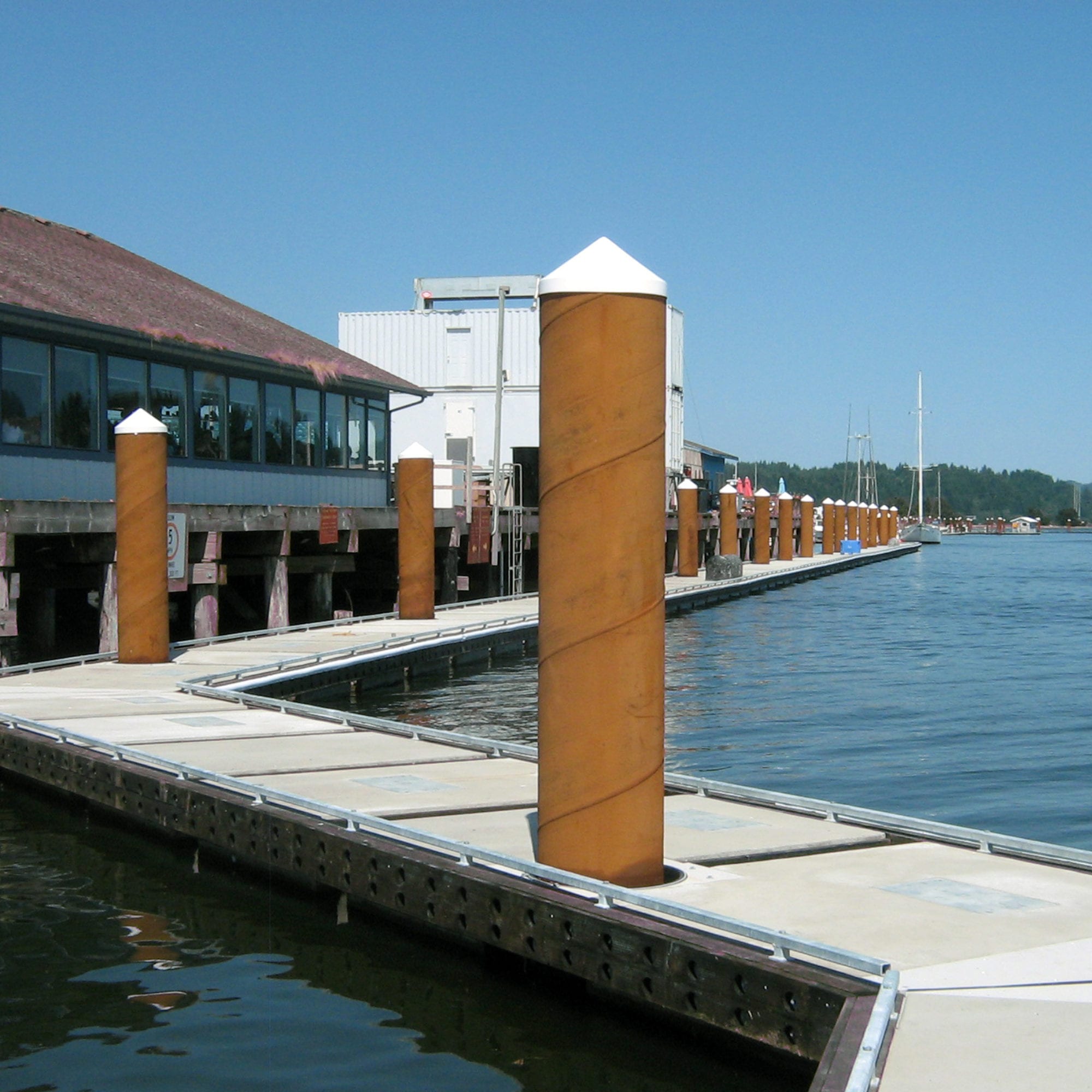Port of Siuslaw Floating Dock in Florence, Oregon